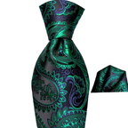 VacationGrabs Gold Paisley Formal Tie for Men