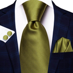 VacationGrabs Gold Paisley Formal Tie for Men