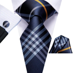 VacationGrabs Gold Paisley Formal Tie for Men
