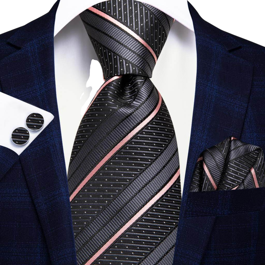 VacationGrabs Gold Paisley Formal Tie for Men