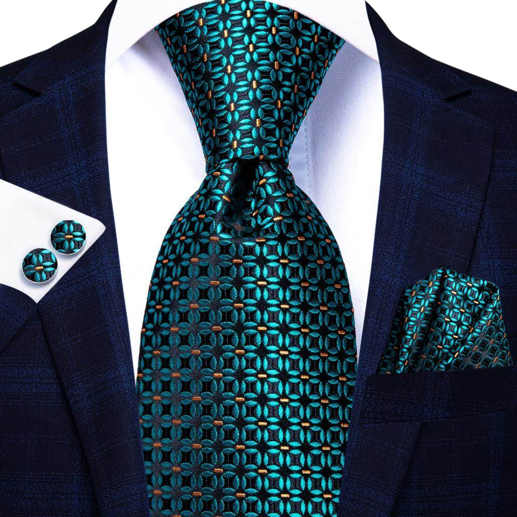 VacationGrabs Gold Paisley Formal Tie for Men