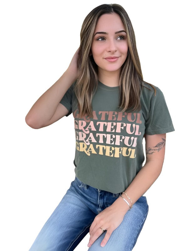 Women's Shirts Grateful Repeat Tee