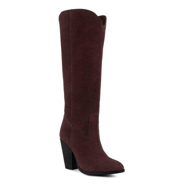 Great-Storm Suede Leather Calf Boots - VacationGrabs