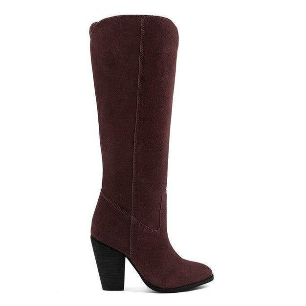 Great-Storm Suede Leather Calf Boots - VacationGrabs