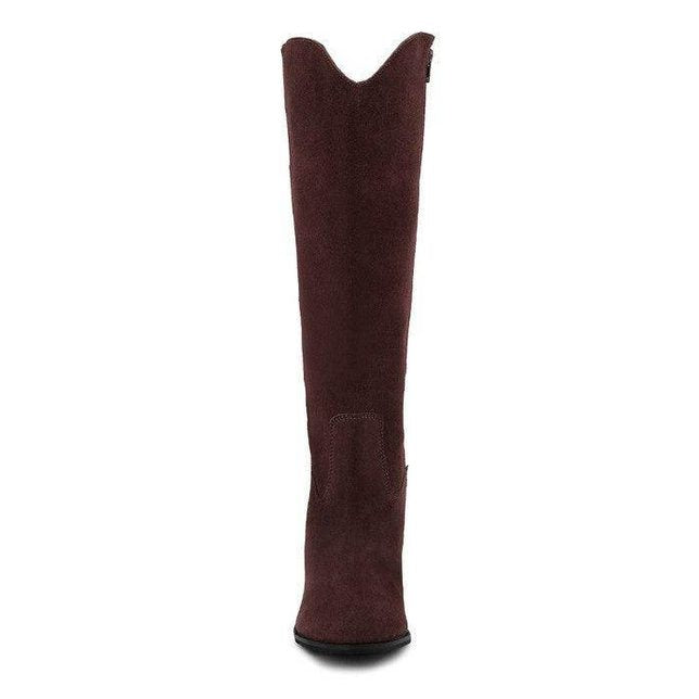 Great-Storm Suede Leather Calf Boots - VacationGrabs