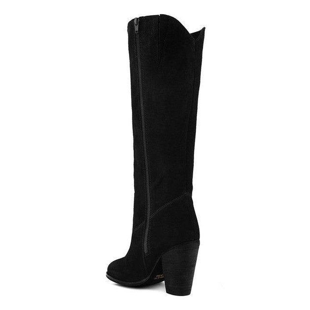 Great-Storm Suede Leather Calf Boots - VacationGrabs