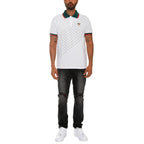 Men's WEIV green red white collared polo shirt with stylish design and comfortable fit