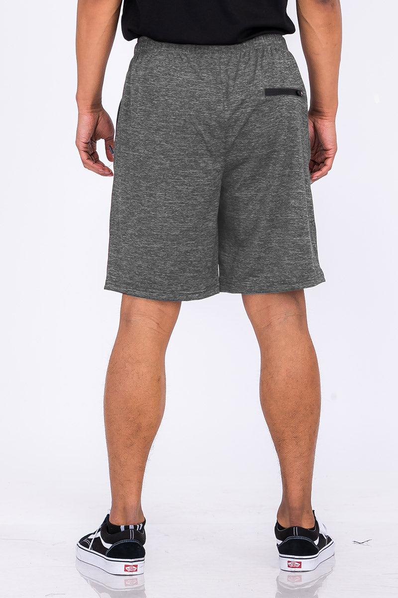 Men's Activewear Grey Marbled Light Weight Active Shorts
