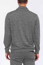 Grey Marbled Light Weight Active Track Jacket - VacationGrabs
