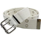 Double Grommet Canvas Punk Web Eyelet Belt – Unisex 1.5"