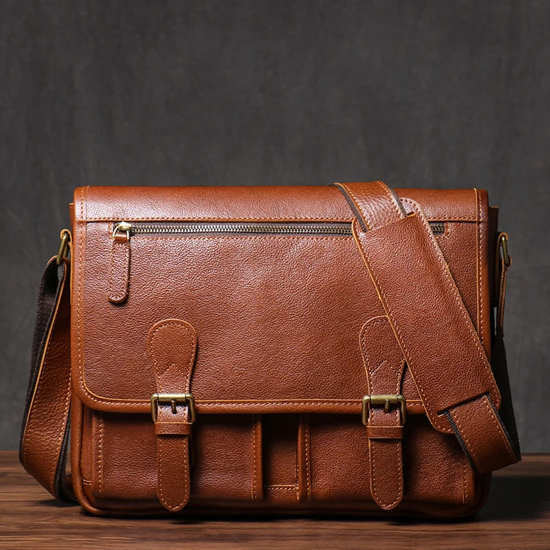 brown messenger leather bags for stylish everyday use