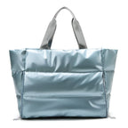 Light blue gym bag women, durable material for workouts