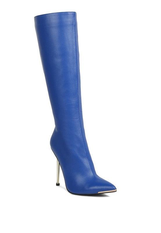 Women's Shoes - Boots Hale Faux Leather Pointed Heel Calf Boots