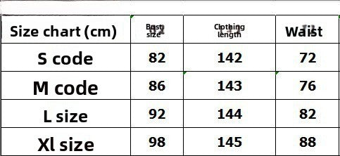 Size chart for SHOMICOBOUTIQUE halter neck chiffon dress with measurements for S, M, L, and XL