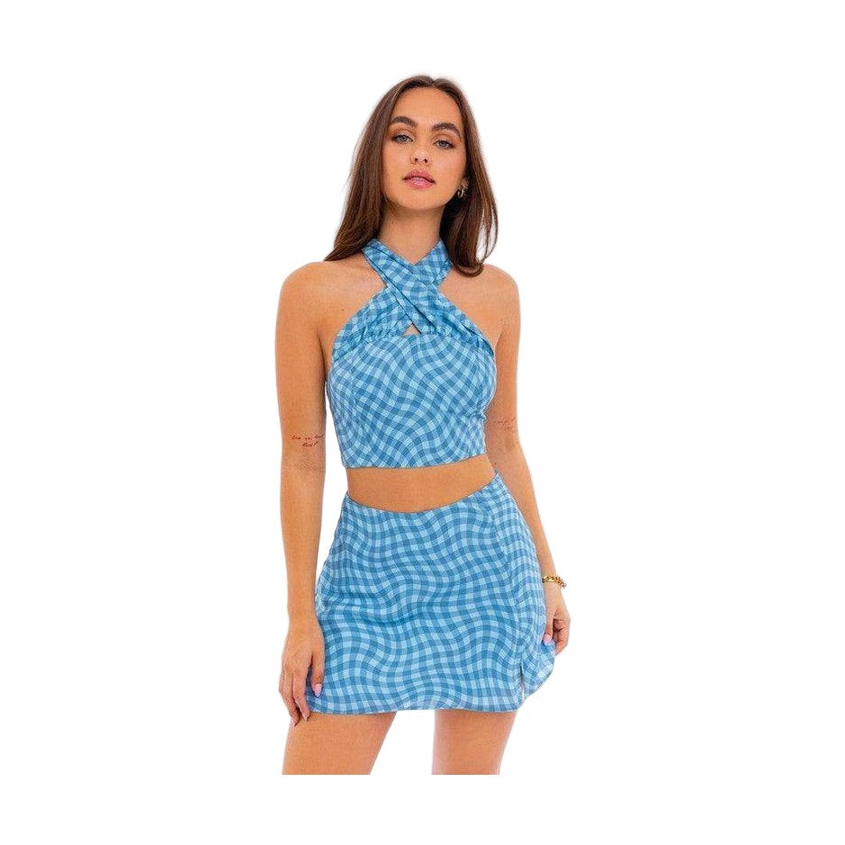Halter Neck Crop Top - VacationGrabs