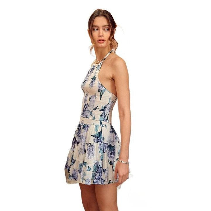 Halter Neck Smocked Top - VacationGrabs