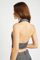 Women's Shirts - Tank Tops Halter Neck Top With Open Back