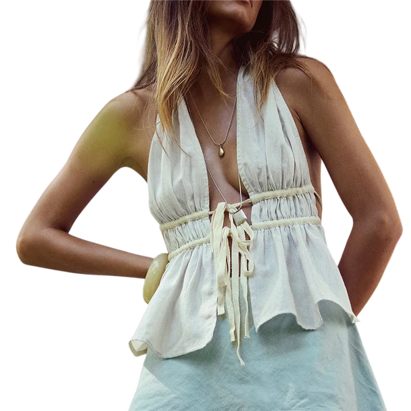 Vacation-Ready Women's Halter-Top for Relaxed Style