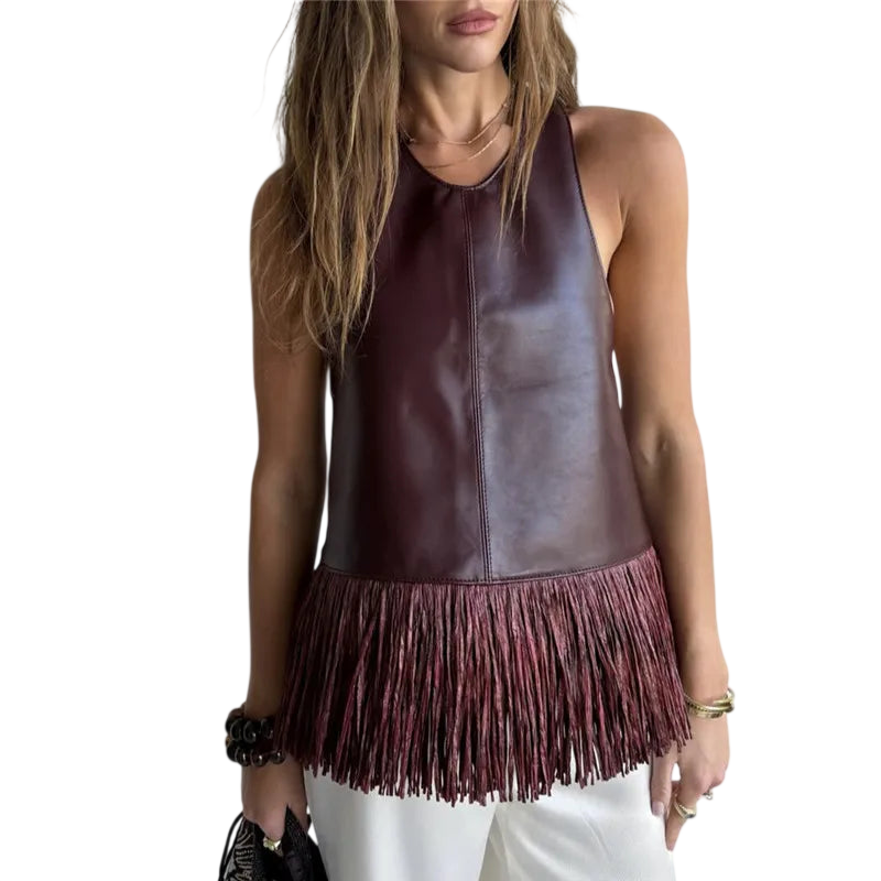 Fringe Halter-Top for Vacation Style and Comfort