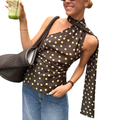Women's Polka Dot Halter-Top for Vacation Style