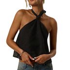 Chic Women’s Halter-Top for Vacation Wear