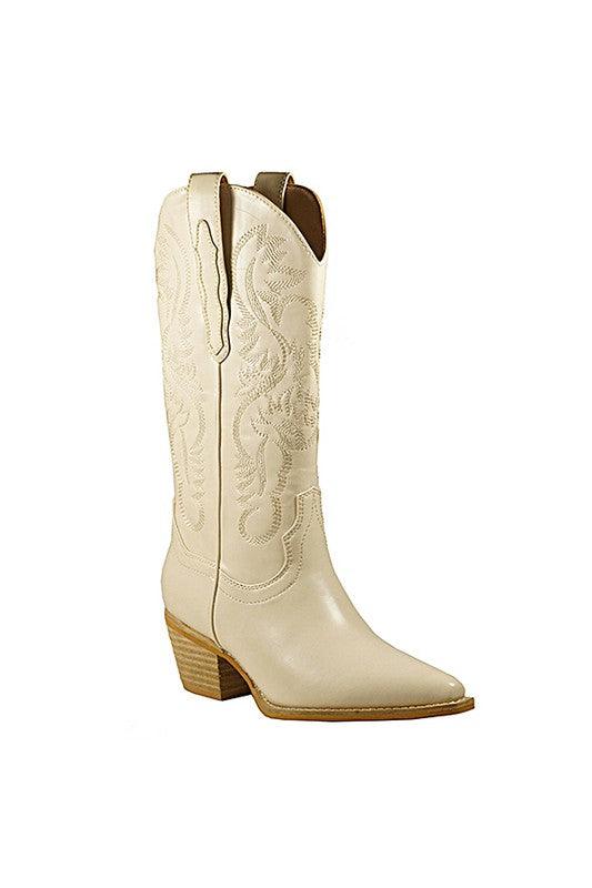 Women's Shoes - Boots Hanan-Embroidery Western Boots