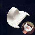 Hand-sewing needles tool, white plastic for easy threading