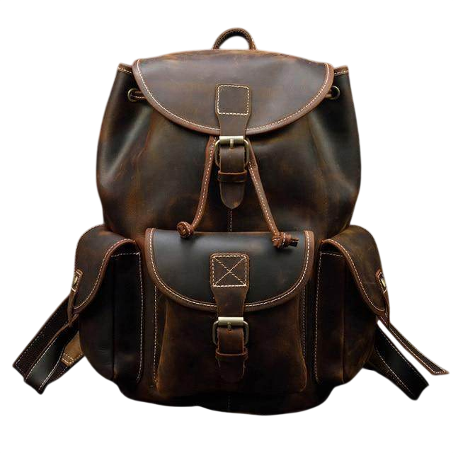 VacationGrabs Handcrafted Leather Backpacks Men Women
