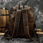 Handcrafted leather backpacks men women featuring a stylish design and durable construction