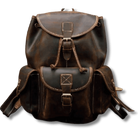 Handcrafted leather backpacks men women with spacious compartments and adjustable straps