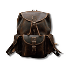 Handcrafted leather backpacks men women with spacious compartments and adjustable straps