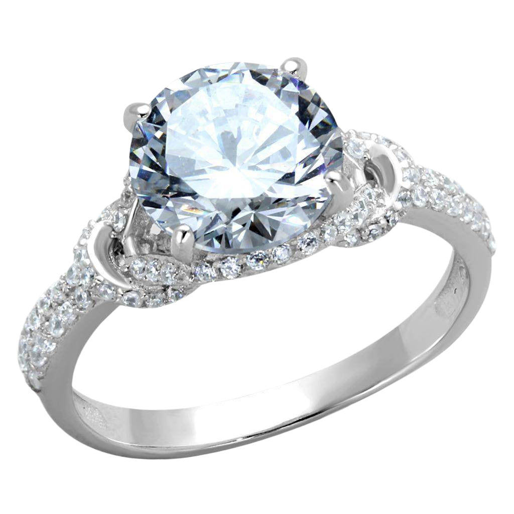 Stunning handcrafted sterling silver rings for women featuring a large sparkling center stone and elegant band design