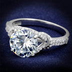 Stunning handcrafted sterling silver rings for women featuring a large diamond center stone and sparkling accents