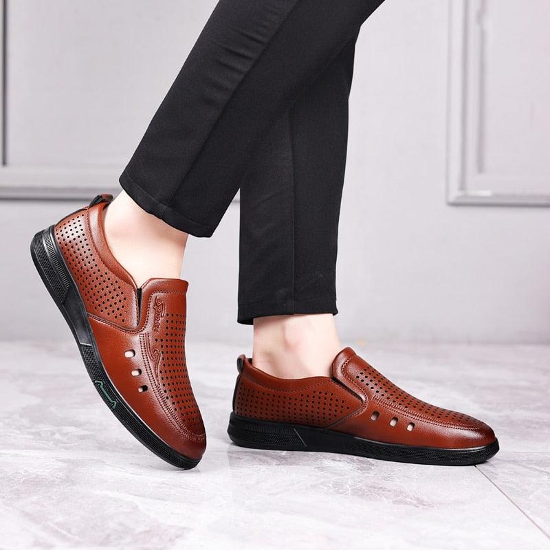 Men's Shoes Handmade Casual Slide On Shoes Mens Fashion Business Loafers