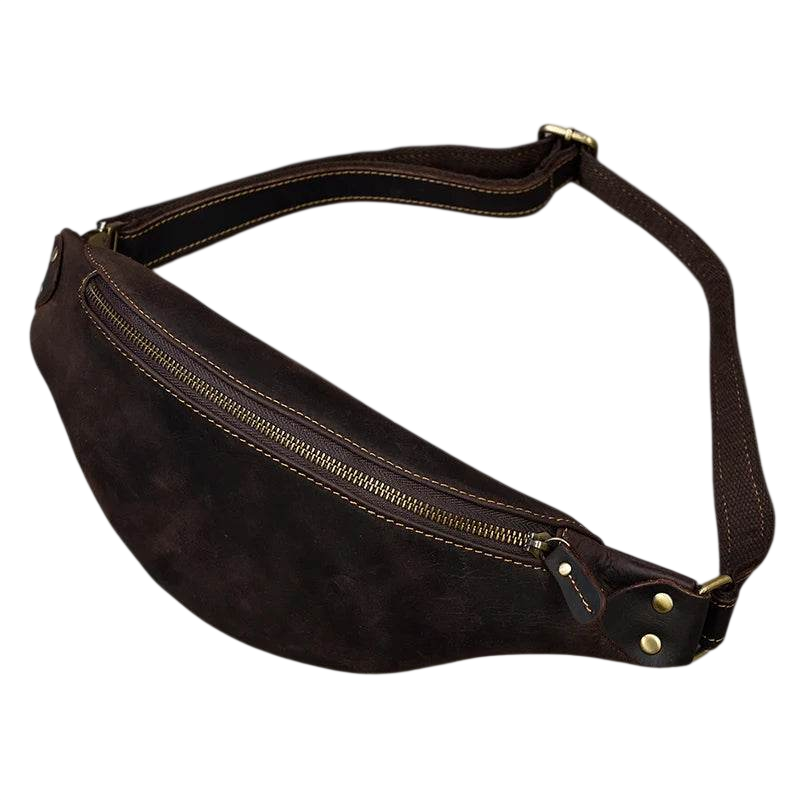 VacationGrabs Hands-Free Leather Fanny Pack for Travel