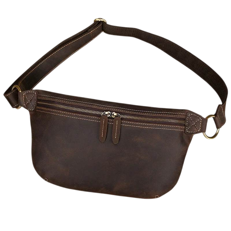 VacationGrabs Hands-Free Leather Fanny Pack for Travel