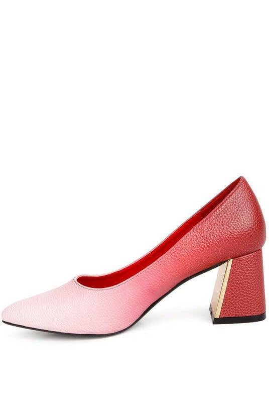 Women's Shoes - Heels Harlow Metallic Accent Block Heel Pumps