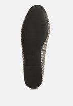 Harriet Glitter Faux Leather Flat Ballerinas