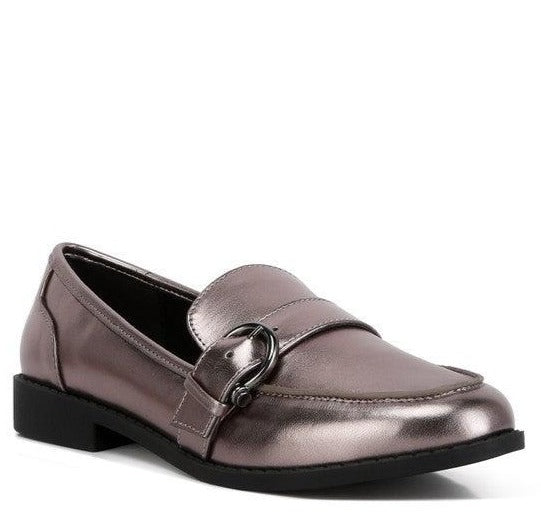 Women's Shoes - Flats Haruka Metallic Faux Leather Loafers