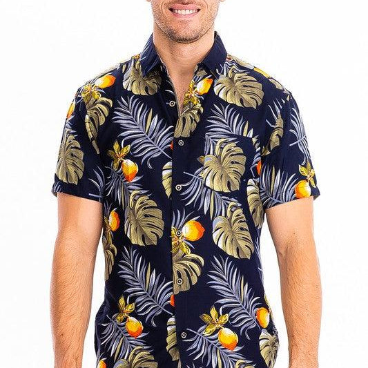 Men's Shirts Hawaiian Button Down Shirt For Men