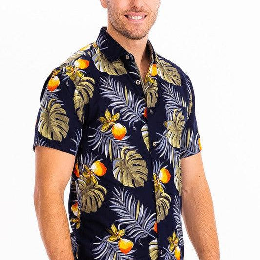 Men's Shirts Hawaiian Button Down Shirt For Men