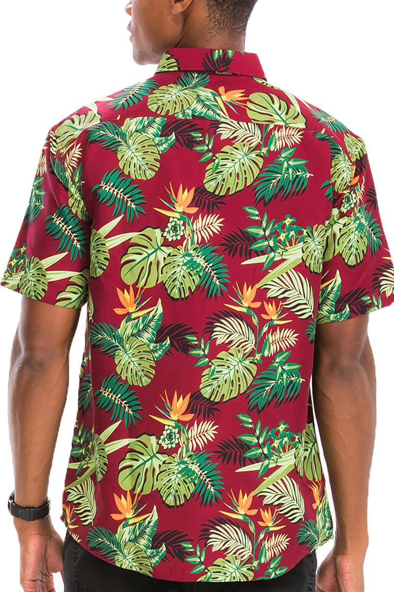 Men's Outfit Sets Hawaiian Tropical Shirt Cargo Shorts Set