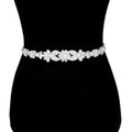 Madeline Love silver floral bridal headband for wedding accessories