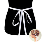 Madeline Love white headband bridal, elegant satin for special occasions