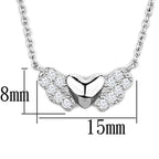 Shiny heart pendant necklace for women with sparkling stones, perfect for elegant occasions