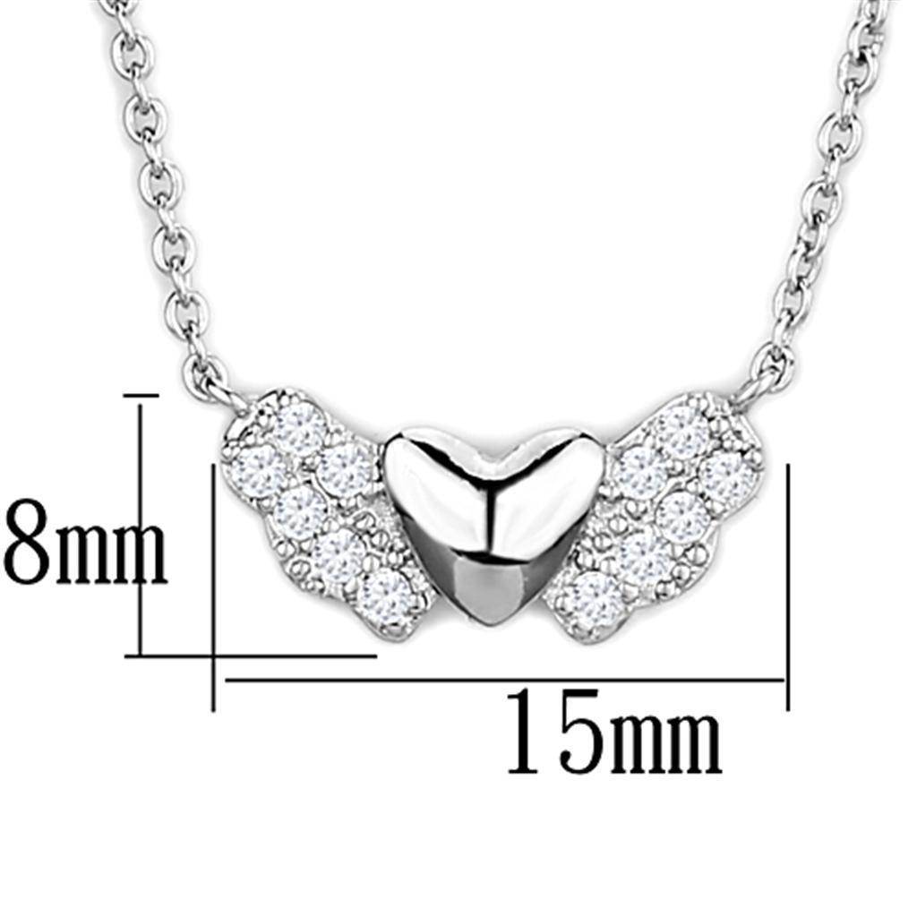 Shiny heart pendant necklace for women with sparkling stones, perfect for elegant occasions