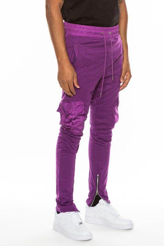 Heathered Cotton Blend Joggers - VacationGrabs