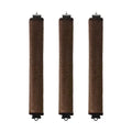 Heatless hair curler headband in brown, soft material for effortless curls
