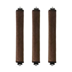 Heatless hair curler headband in brown, soft material for effortless curls
