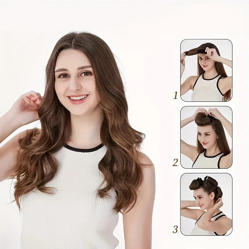 Heatless hair curler headband, soft fabric for effortless styling